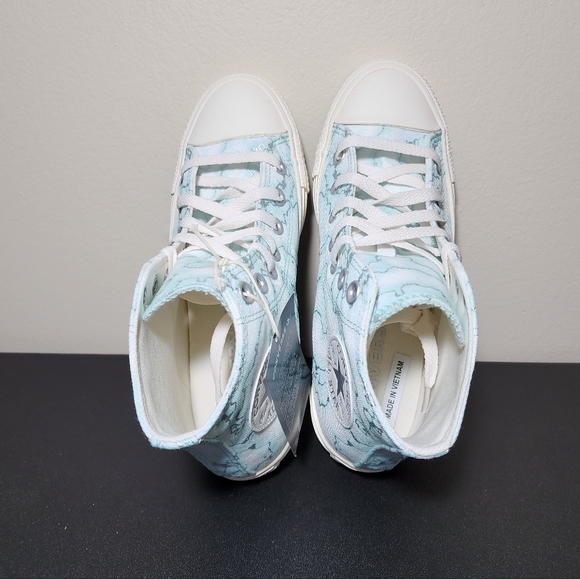 Converse CTAS HI All Star High Top Light Dew Blue Women Canvas Sneakers Size 7.5 - Picture 8 of 11